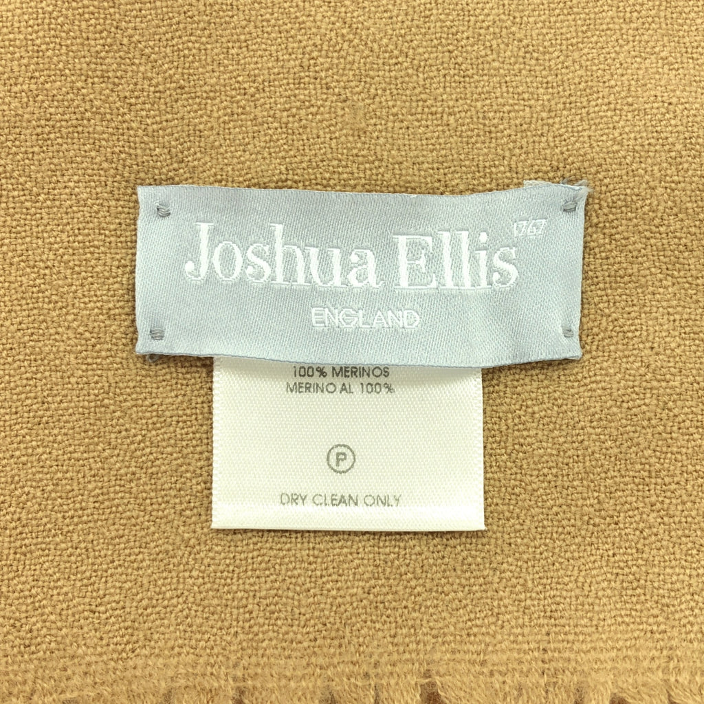 JOSHUA ELLIS / ジョシュアエリス | メリノウール フリンジ ストール マフラー | ライトブラウン