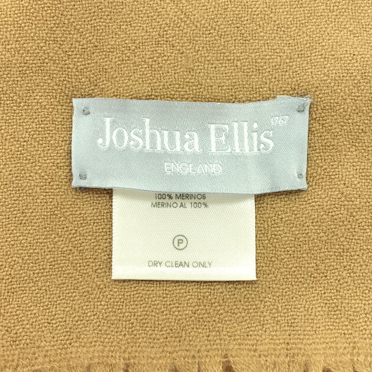 JOSHUA ELLIS / ジョシュアエリス | メリノウール フリンジ ストール マフラー | ライトブラウン