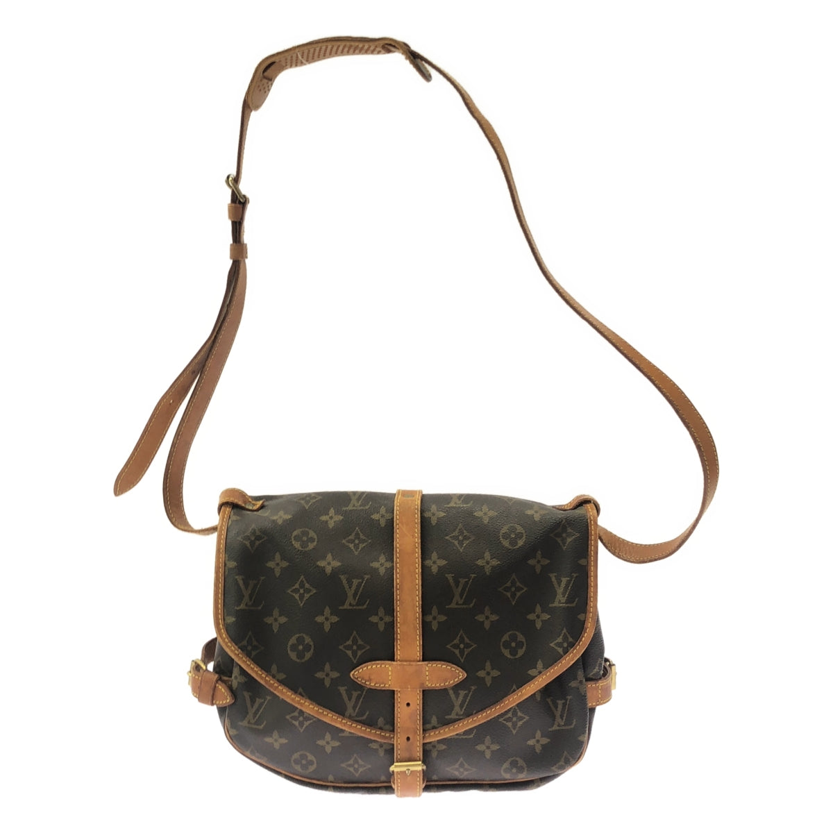 Louis Vuitton / Louis Vuitton | M42256 / Saumur 30 Monogram Leather Shoulder Bag / Unisex | Brown | Men's