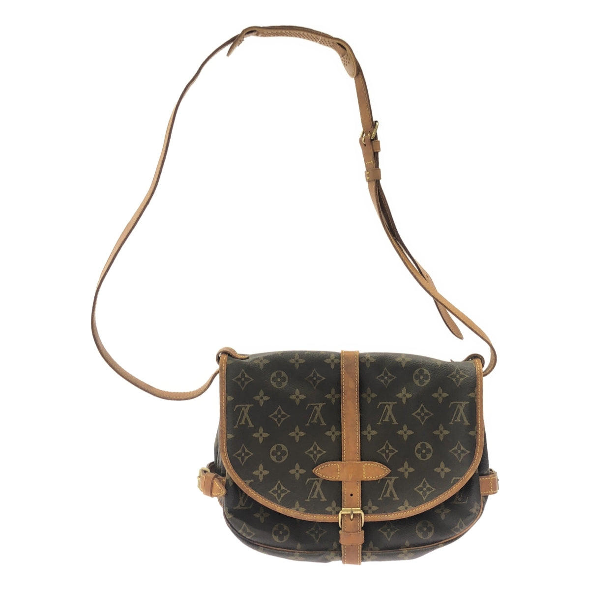 Louis Vuitton / Louis Vuitton | M42256 / Saumur 30 Monogram Leather Shoulder Bag / Unisex | Brown | Men's