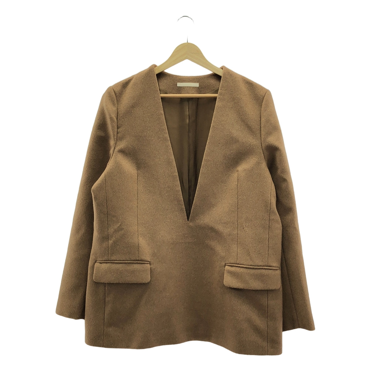 Plage / プラージュ | 2023AW | WO V-Neck ブラウス | F | キャメル | レディース