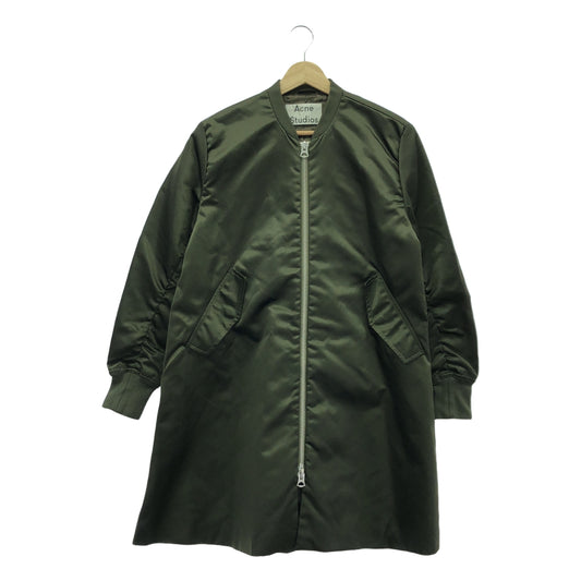 【美品】  Acne Studios / アクネストゥディオズ | ECLIPSE SHINE PAW14 / MA-1 ミリタリーコート | 34 | カーキ | レディース