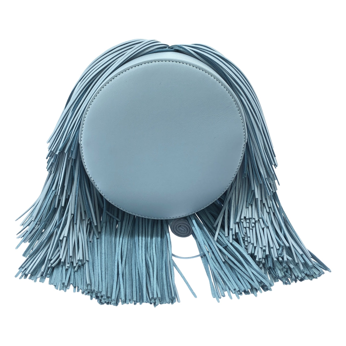 【美品】  J&M DAVIDSON / ジェイアンドエムデヴィッドソン | FRINGE CARNIVAL / カーニバル 2way レザー スタッズ フリンジ チェーンハンドル ショルダーバッグ | ブルー | レディース