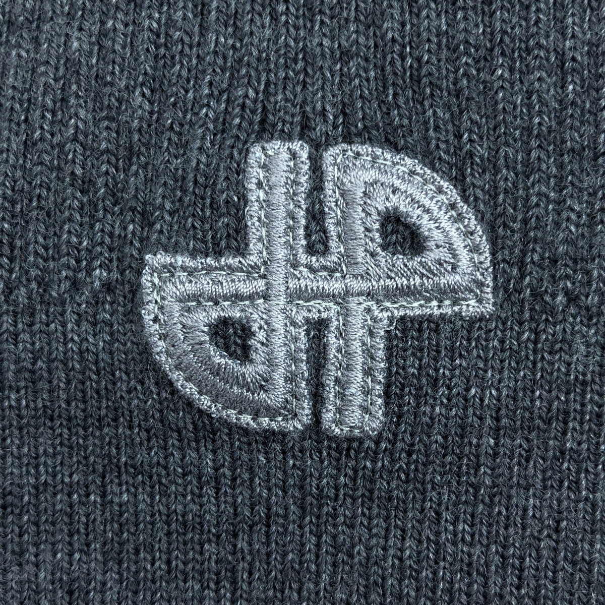 PATOU / 파투 | 울 원 포인트 로고 하이넥 리브 니트 스웨터 | S |