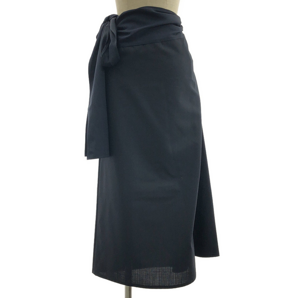 YOHJI YAMAMOTO +NOIR | 條紋混合材質長裙 | 尺寸 2 | 女款