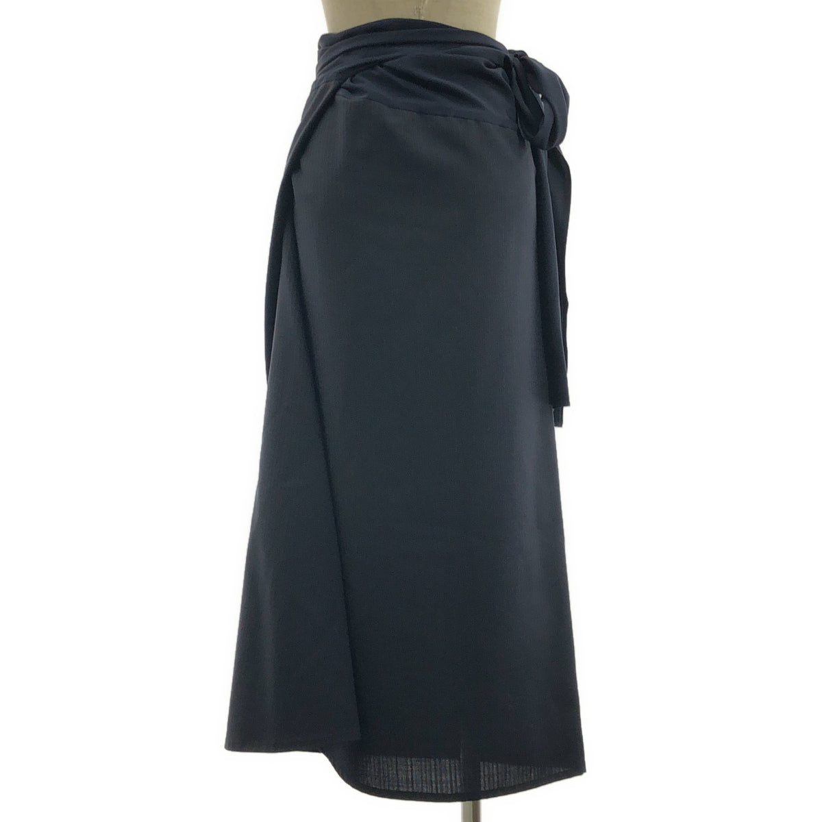 YOHJI YAMAMOTO +NOIR | 條紋混合材質長裙 | 尺寸 2 | 女款