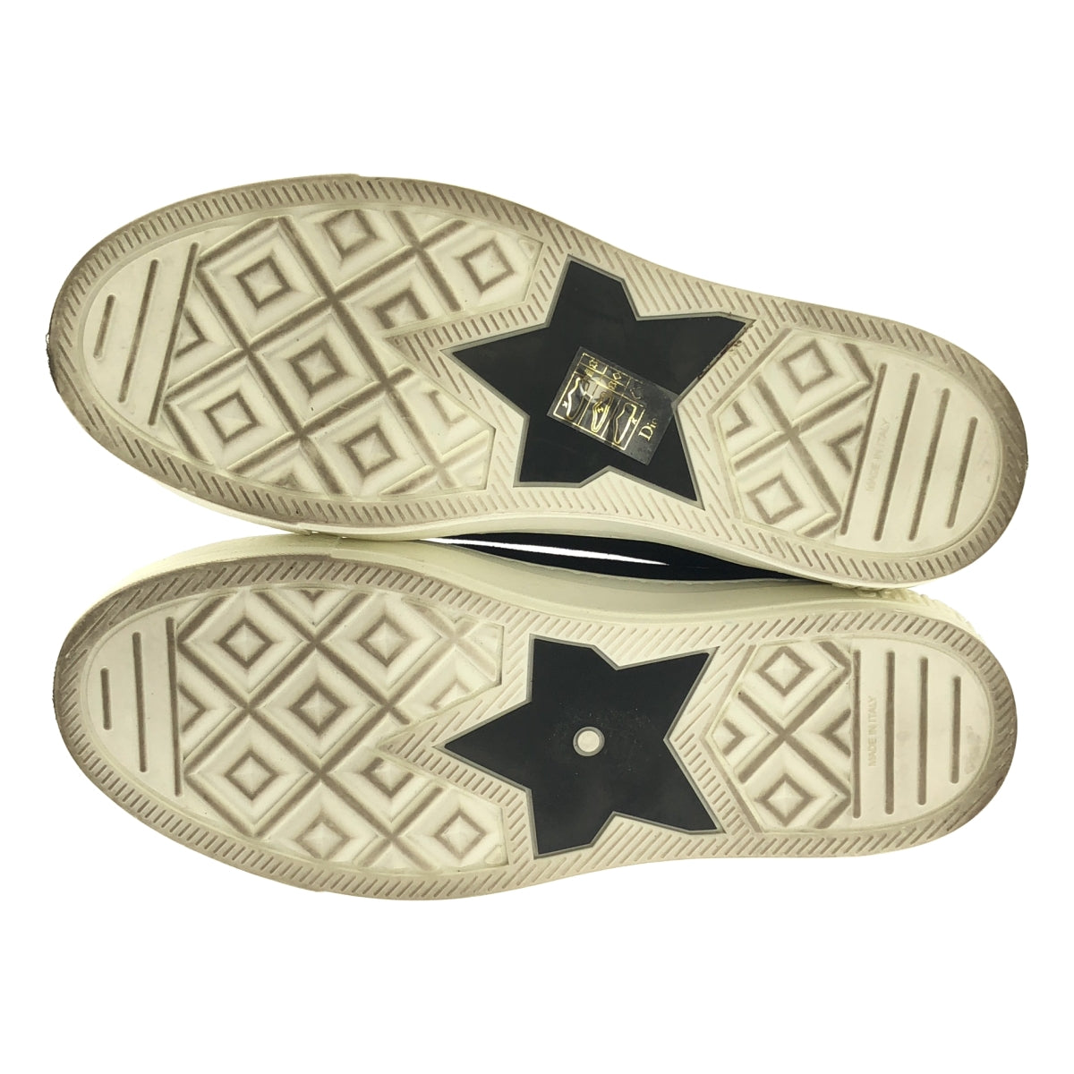 【美品】  Christian Dior / クリスチャンディオール | Walk'n'Dior ウォーキンディオール コットンキャンバス スニーカー | 38 | ブラック / ホワイト | レディース