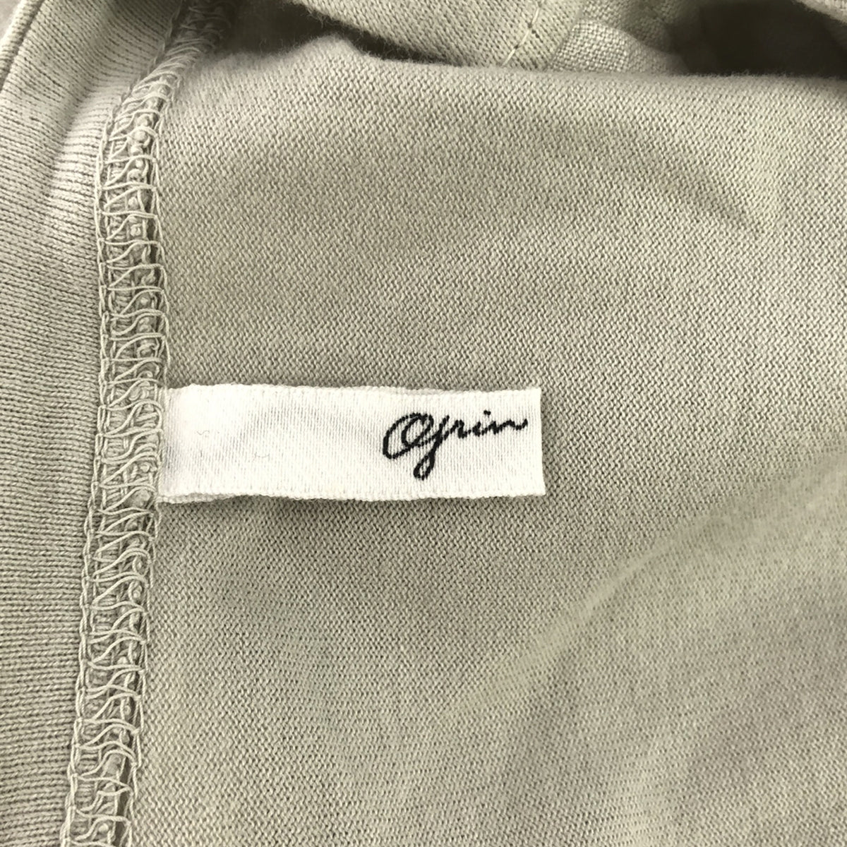 grin / グリン | リネンコットン切替 ウエストギャザー ロングカーディガン ガウンコート | グレー | レディース