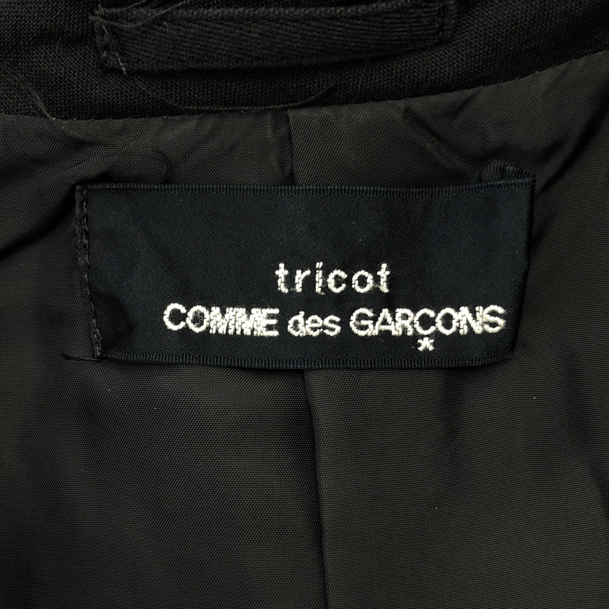 COMME des GARÇONS | 經編布料公元 1998 年 |羊毛雙色外套 | L 號 |女性的