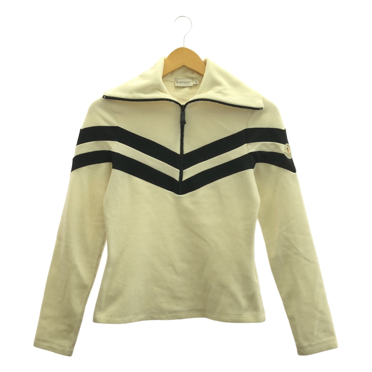 MONCLER | 半拉鍊羊毛衫 | XS | 白色 | 女款