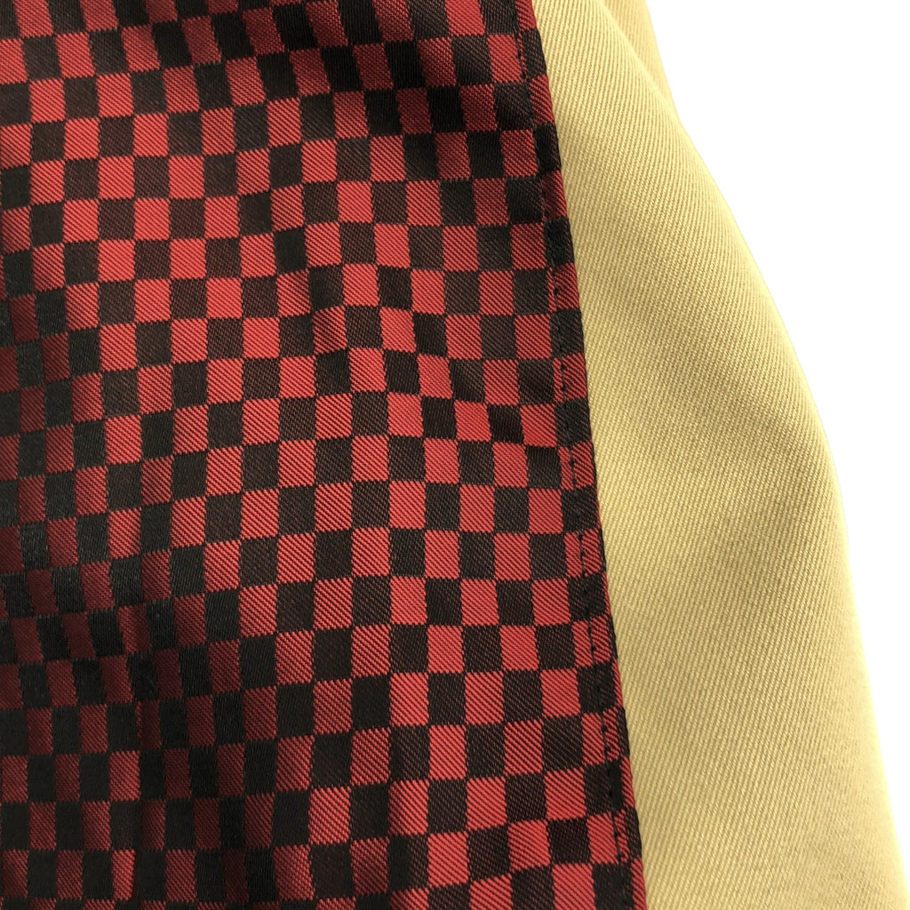 JUNYA WATANABE COMME des GARCONS / ジュンヤワタナベ | 2006SS | 変形 ねじれカラー ベルテッド トレンチコート / 総柄裏地 | S | ベージュ | レディース