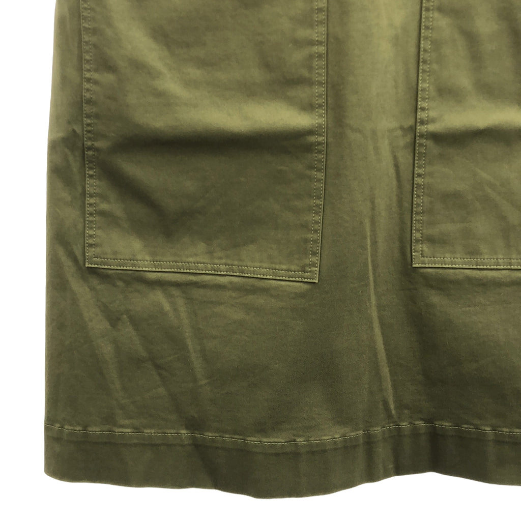 nicholson&nicholson / ニコルソンアンドニコルソン | Bshop 別注 コットン ベルテッド スカート | 38 | カーキ | レディース