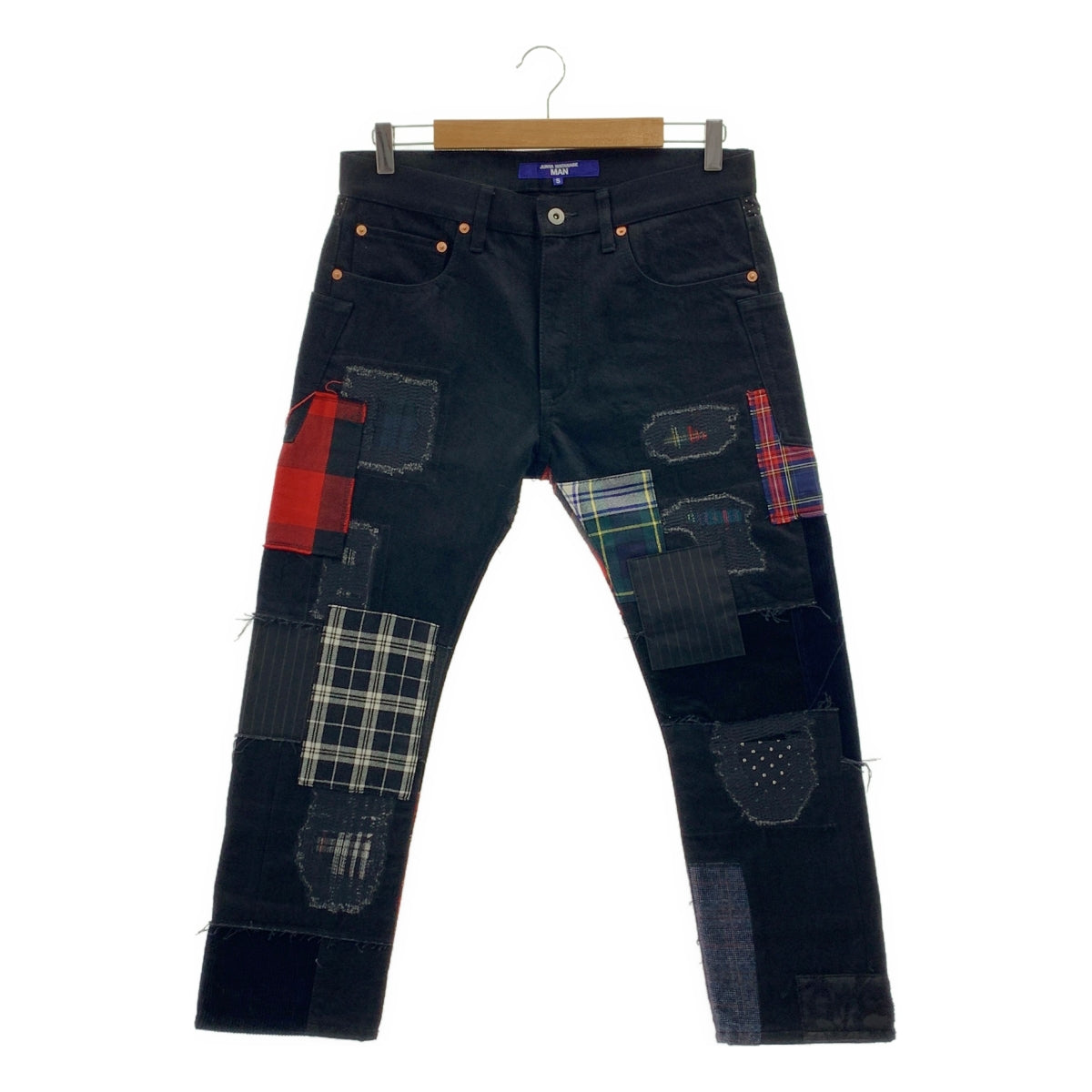 JUNYA WATANABE MAN / 준야와타나베만 | 2025SS | 다른 소재 패치워크 데님 팬츠 | S | 남성