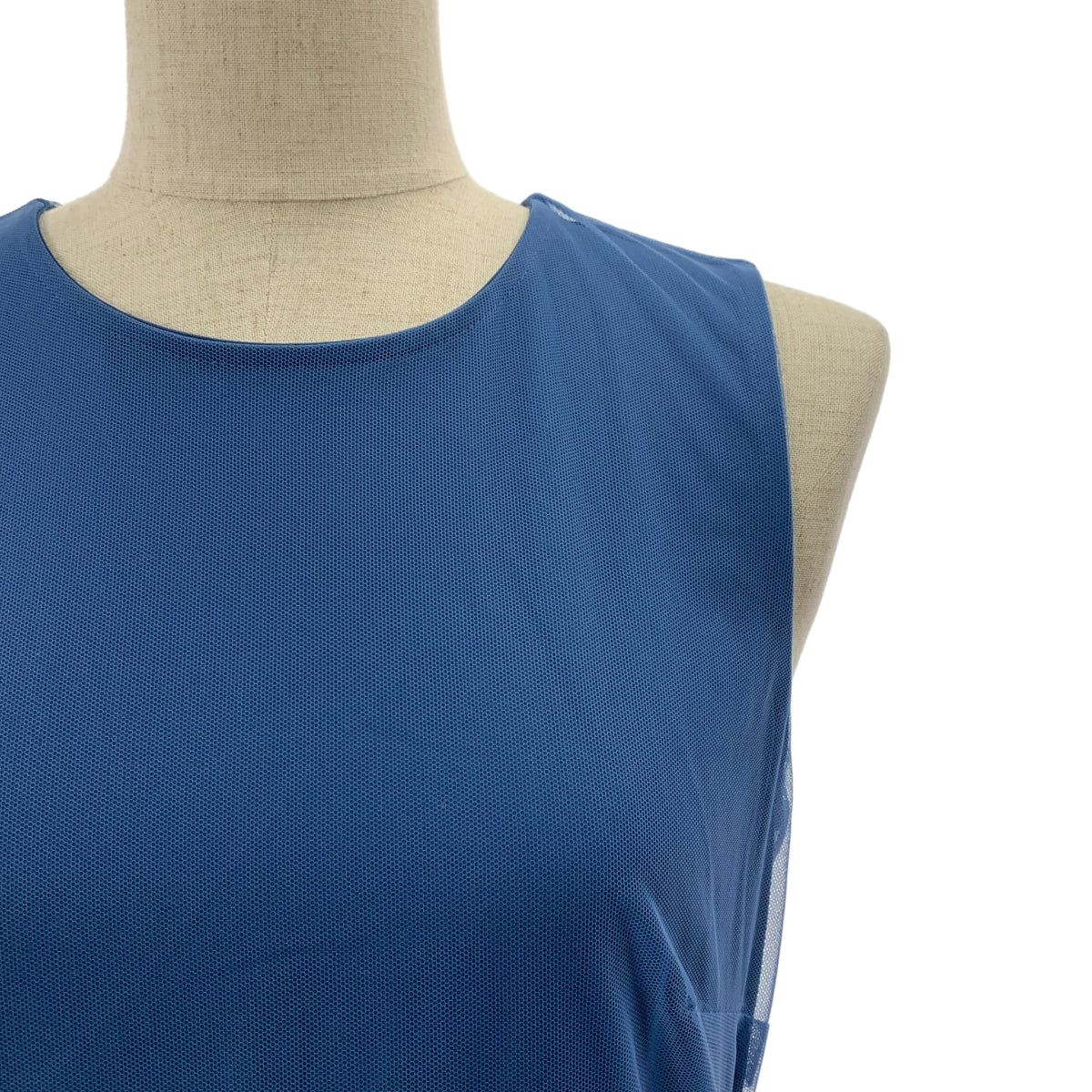 Molly Goddard / モリーゴダード | フリル チュール ウエスト切替 ノースリーブワンピース | UK6 |