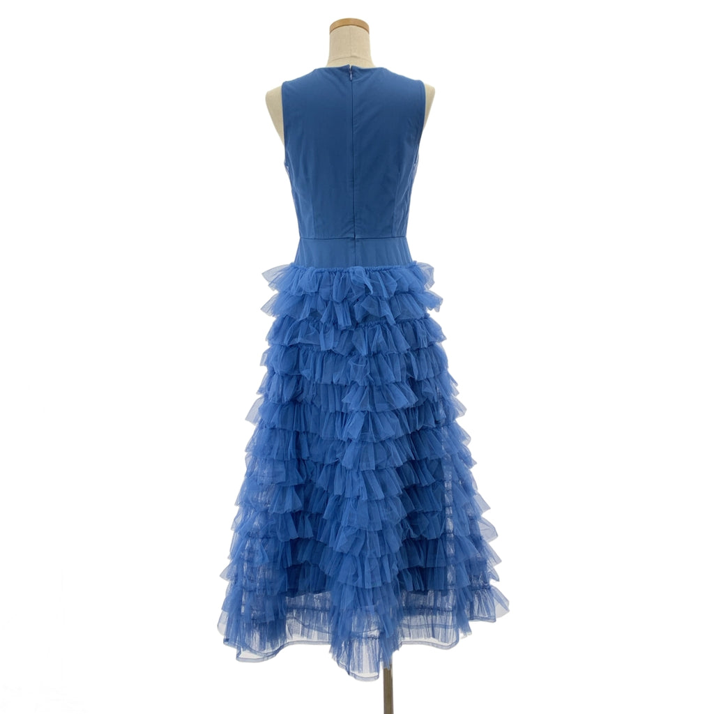 Molly Goddard / モリーゴダード | フリル チュール ウエスト切替 ノースリーブワンピース | UK6 |