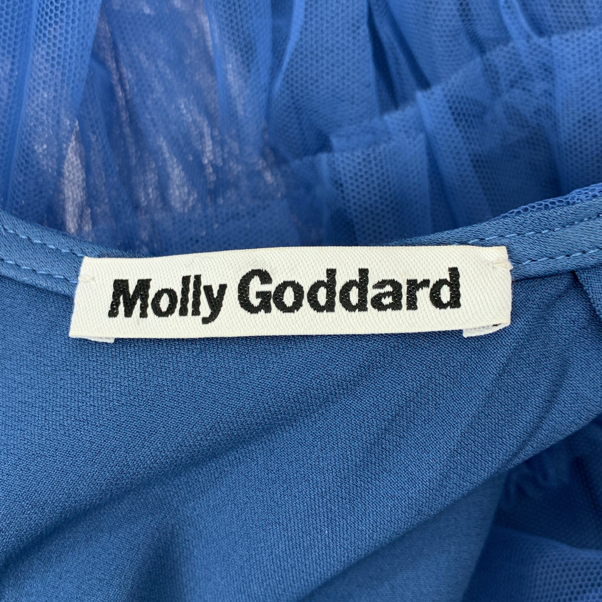 Molly Goddard / モリーゴダード | フリル チュール ウエスト切替 ノースリーブワンピース | UK6 |