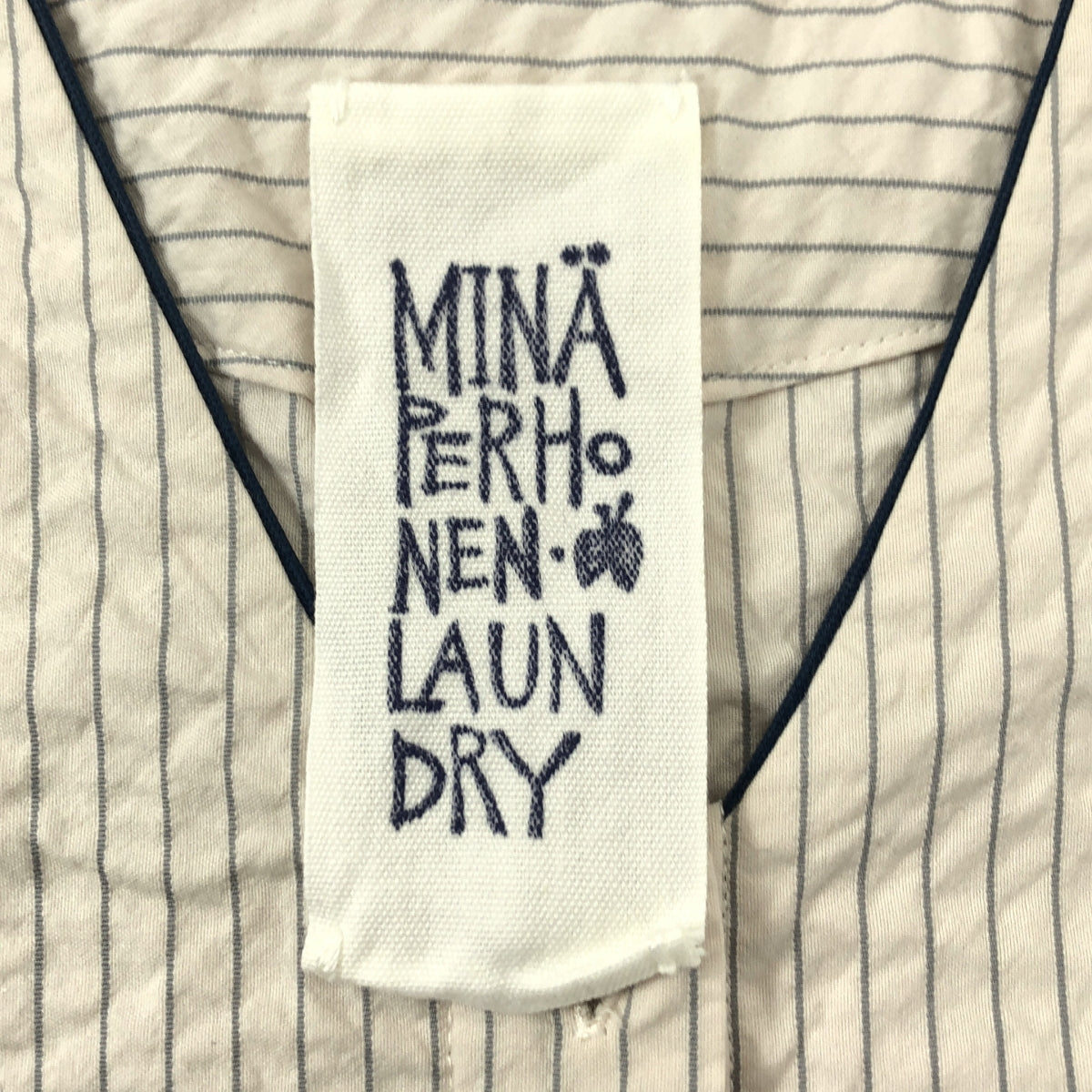 mina perhonen / ミナペルホネン | ribbon コットン シルク 刺しゅう ワンピース | 36 |