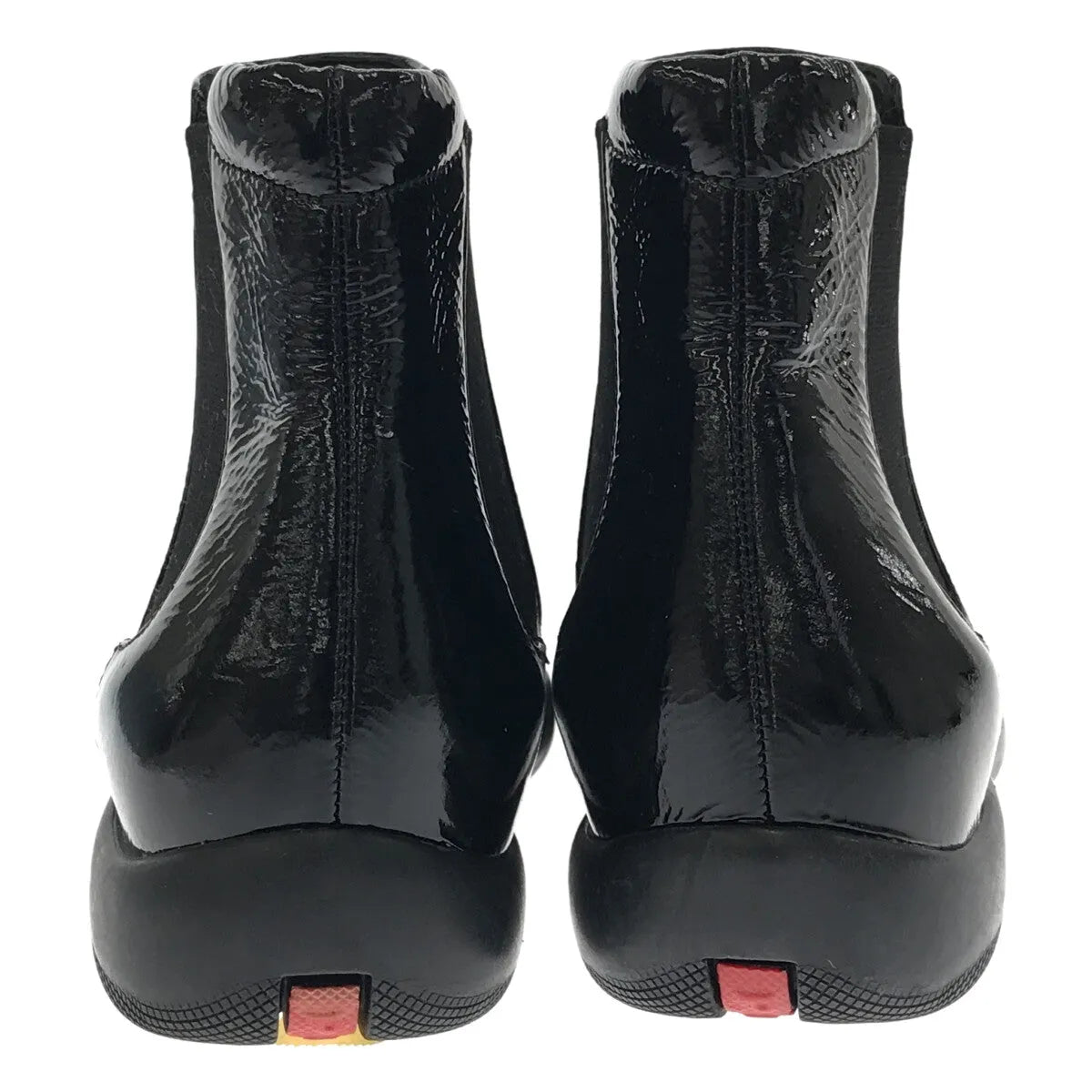 専用☆PRADA レザーサイドゴア ショートブーツ 収納袋付き黒 35.5 PRADA レディース レザーサイドゴア ショートブーツ 収納袋付き黒 35.5