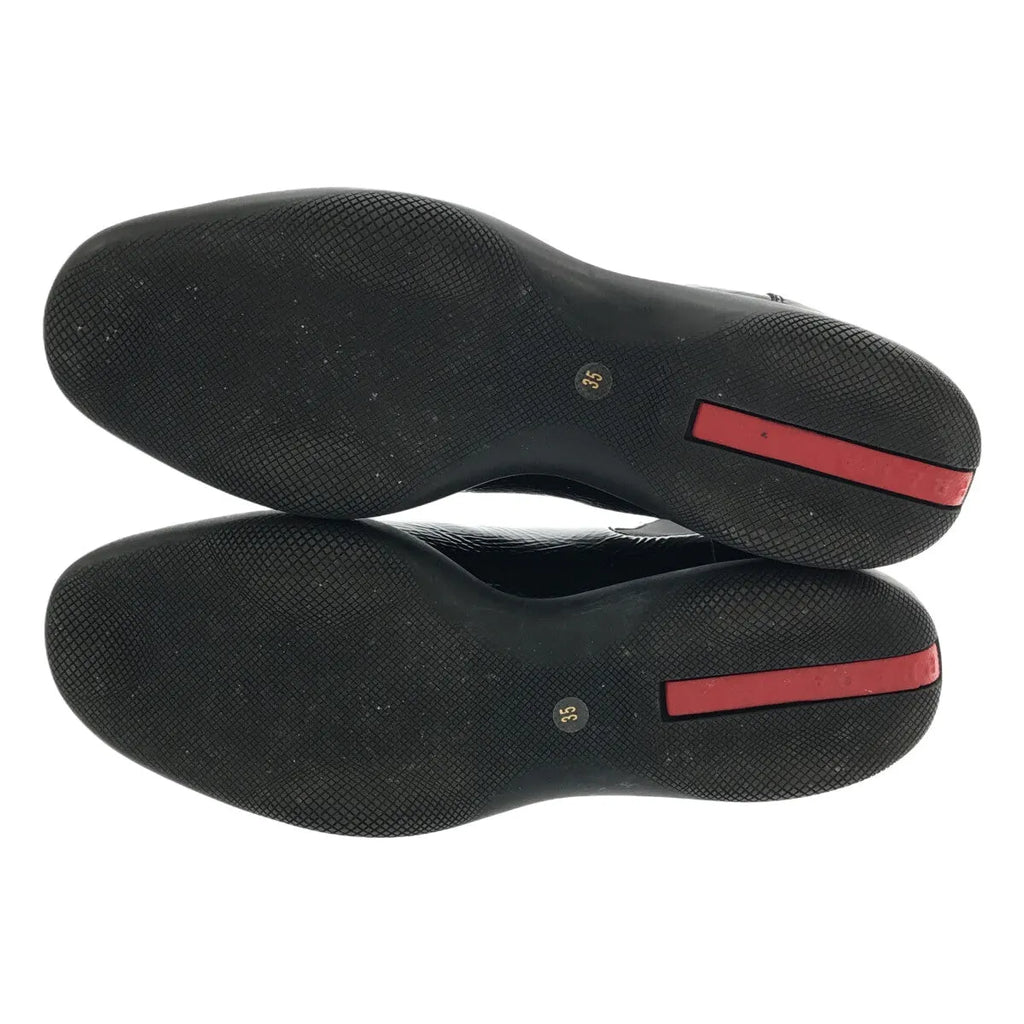 PRADA SPORT / プラダスポーツ | エナメル サイドゴアショートブーツ