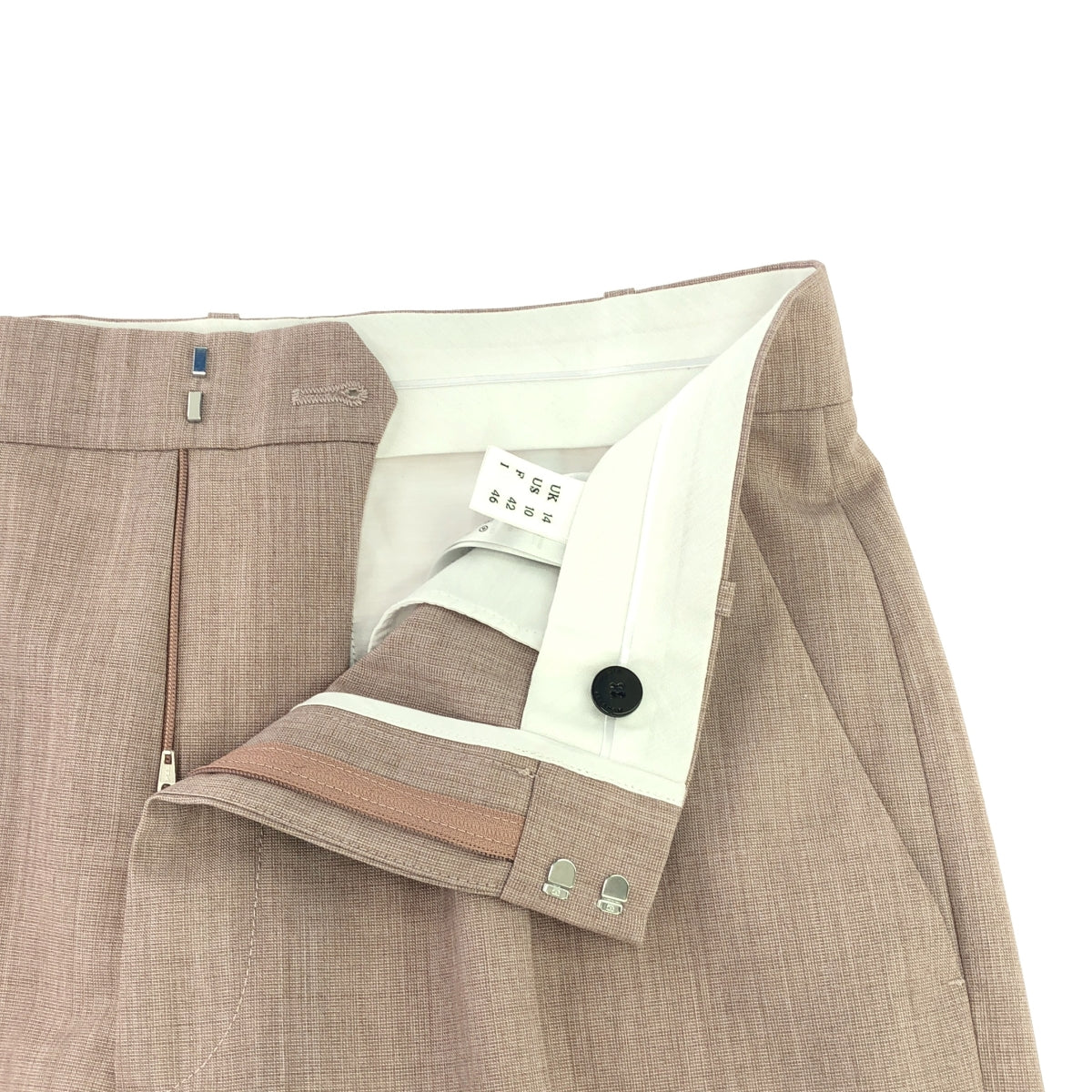 維多利亞貝克漢 |羊毛休閒褲 |英國14 |粉紅 |女性的