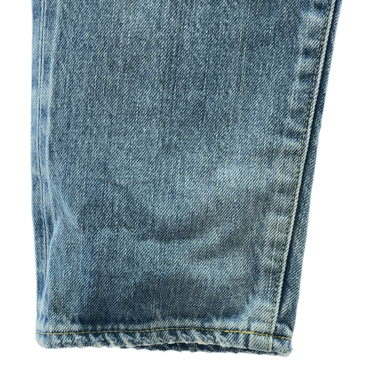 HYSTERIC GLAMOUR / ヒステリックグラマー | ダメージ加工 スタッズ パッチワーク セルビッチ デニムパンツ | 28 | インディゴ | メンズ