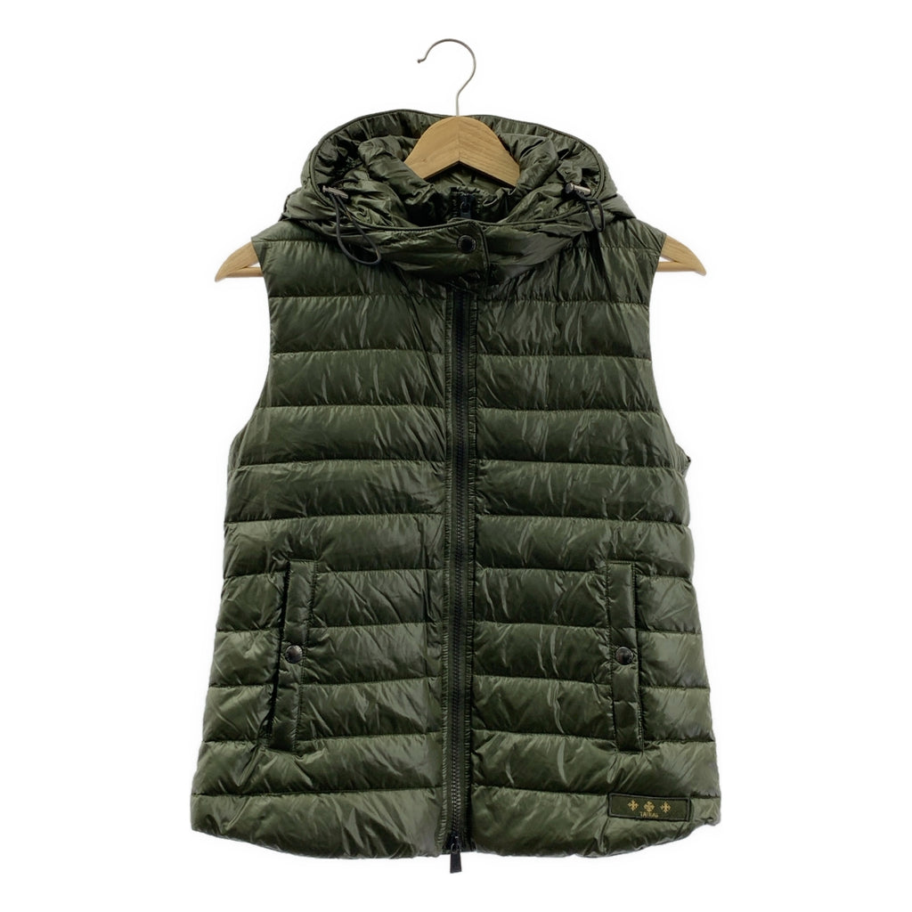 TATRAS / タトラス | ナイロン フーデット ダウンベスト | 2 | カーキ | レディース