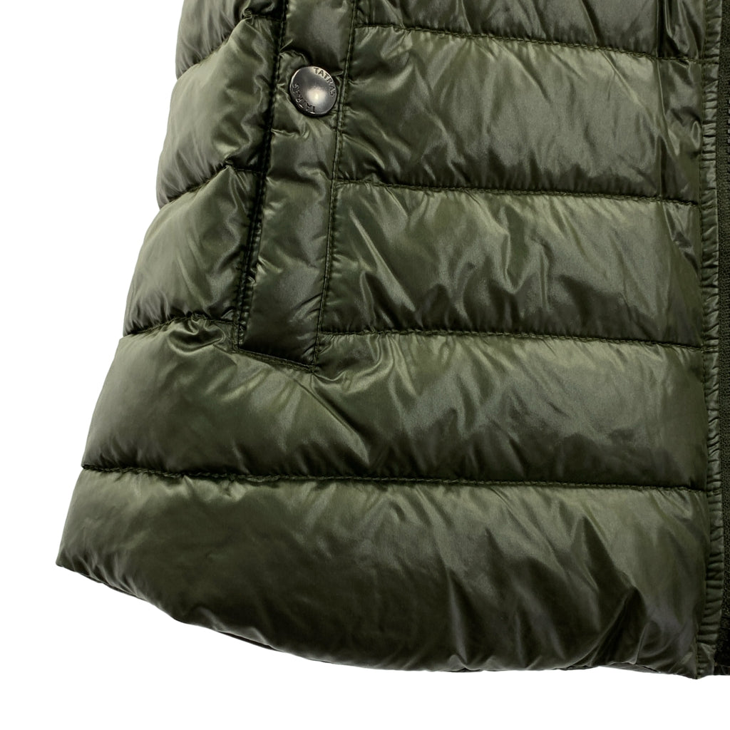 TATRAS / タトラス | ナイロン フーデット ダウンベスト | 2 | カーキ | レディース