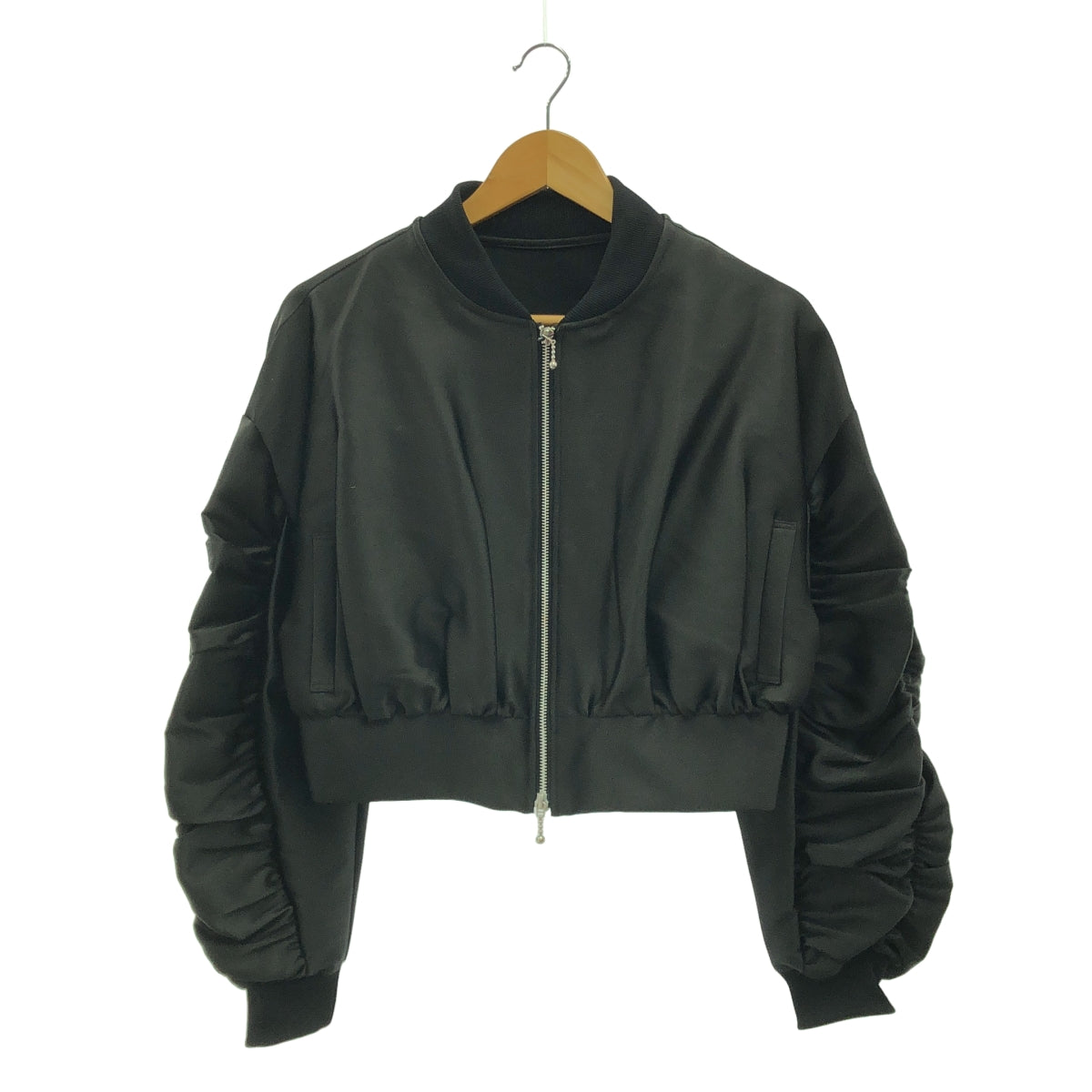 maison de Dolce / メゾンドドルチェ | glossy blouson ギャザー ブルゾン ジャケット | F | レディース