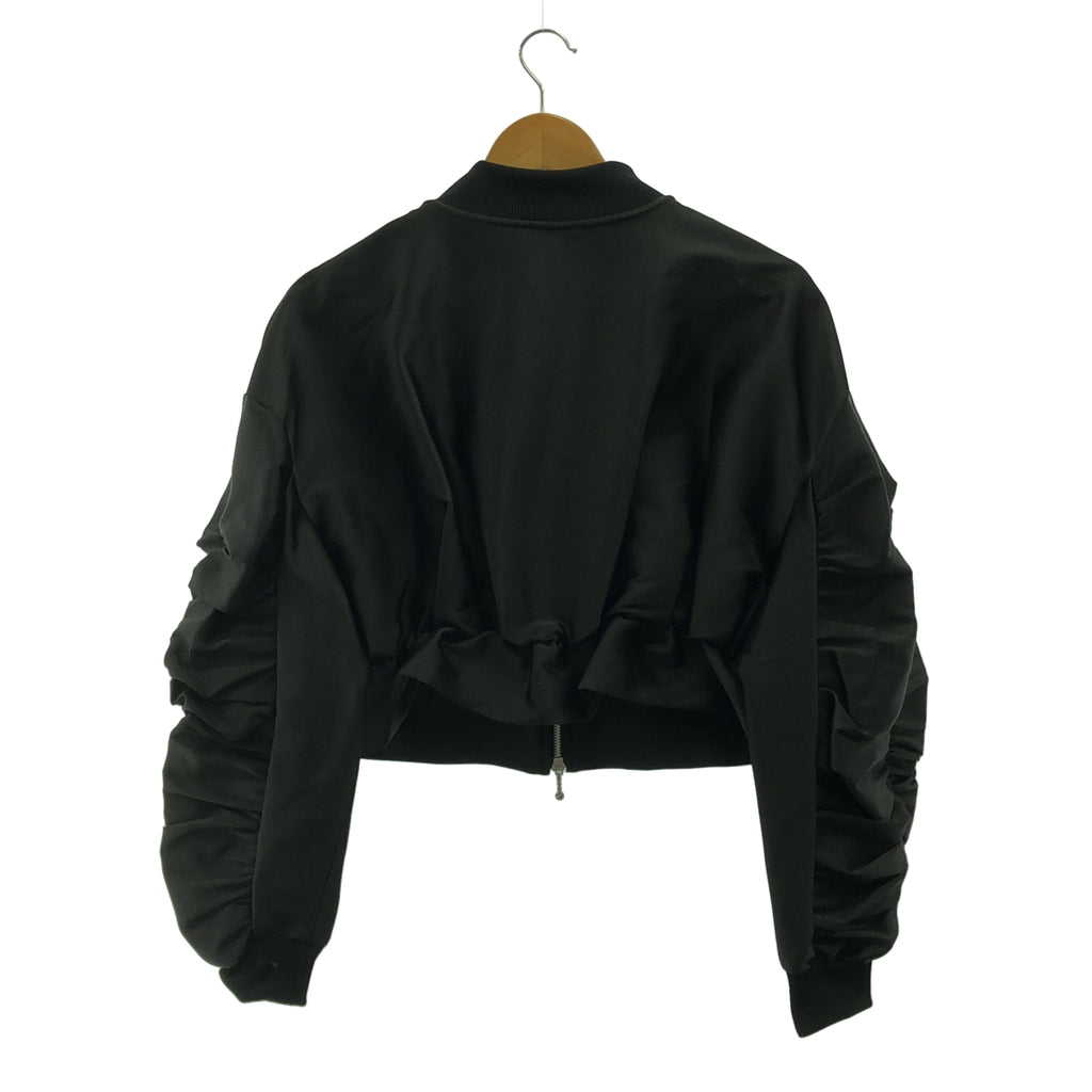 maison de Dolce / メゾンドドルチェ | glossy blouson ギャザー ブルゾン ジャケット | F | レディース