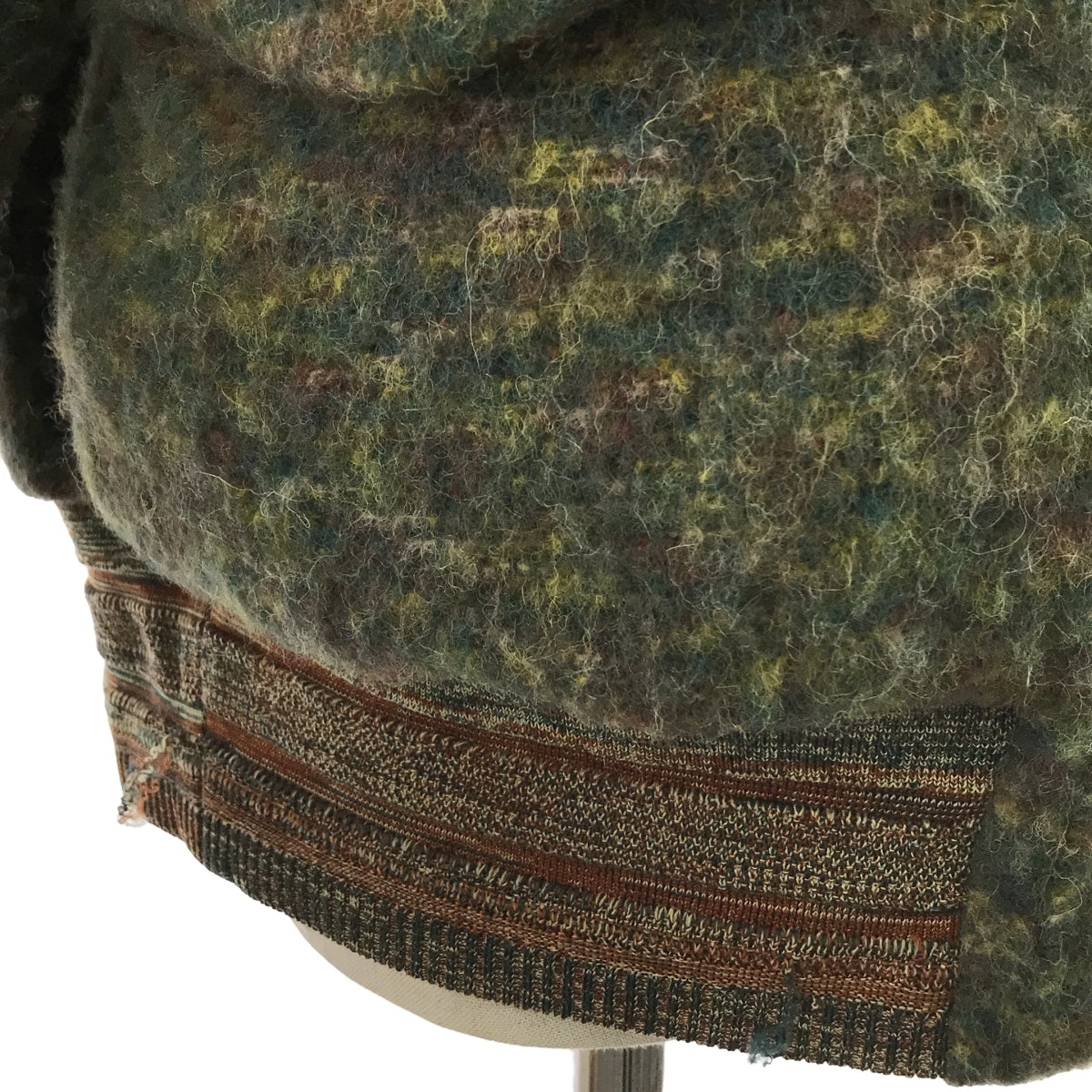 【美品】  Mame Kurogouchi / マメクロゴウチ | Alpaca Blend Shaggy Wool Blouson / アルパカ シャギー ブルゾン ジャケット | 1 | green | レディース