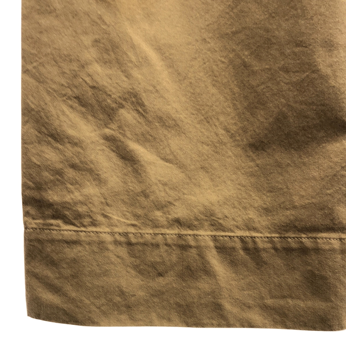 MARGARET HOWELL / マーガレットハウエル | コットン 2タック ワイドパンツ | 1 | ベージュ | レディース