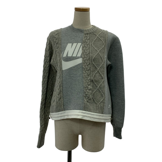 NIKE / Nike | × sacai SPLITCABLE TECH FLEECE SWEATSHIRT 對接針織衛衣 | XS | 女款