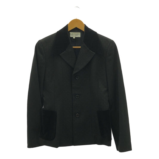 COMME des GARCONS | 睡袍2000 秋冬 |圓點絲絨單排扣外套/全襯裡 |中號 |女性的