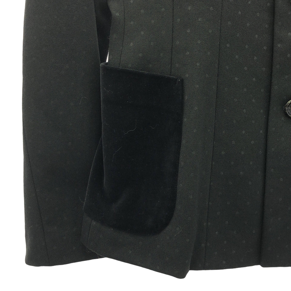COMME des GARCONS | 睡袍2000 秋冬 |圓點絲絨單排扣外套/全襯裡 |中號 |女性的