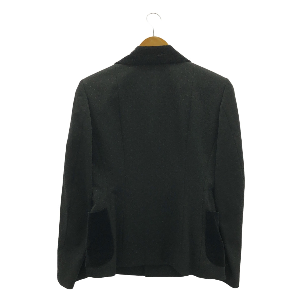 COMME des GARCONS | 睡袍2000 秋冬 |圓點絲絨單排扣外套/全襯裡 |中號 |女性的