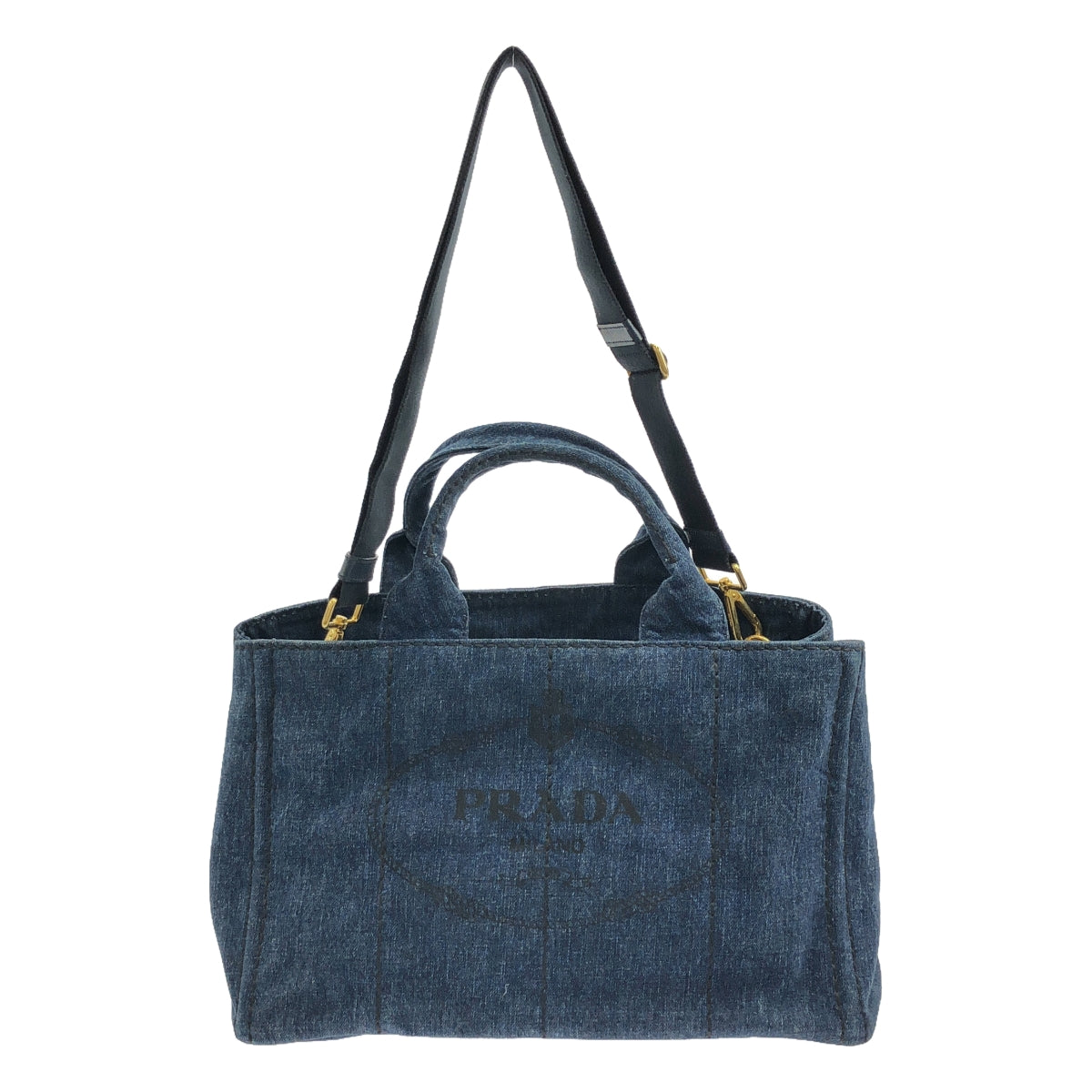 PRADA | Canapa Denim Tote Bag | Medium | Women's