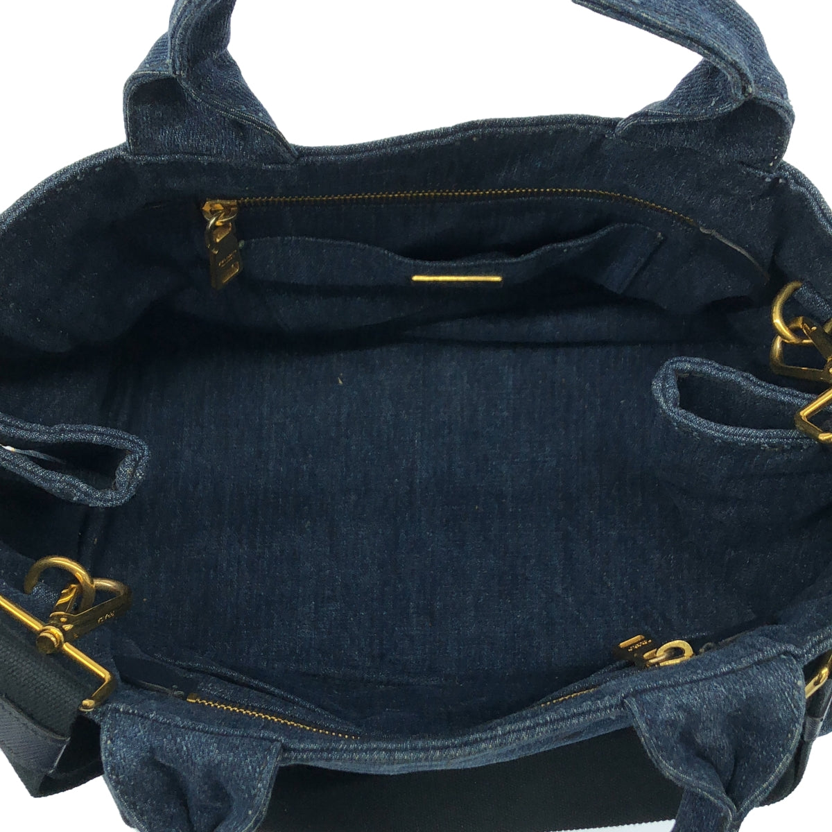 PRADA | Canapa Denim Tote Bag | Medium | Women's