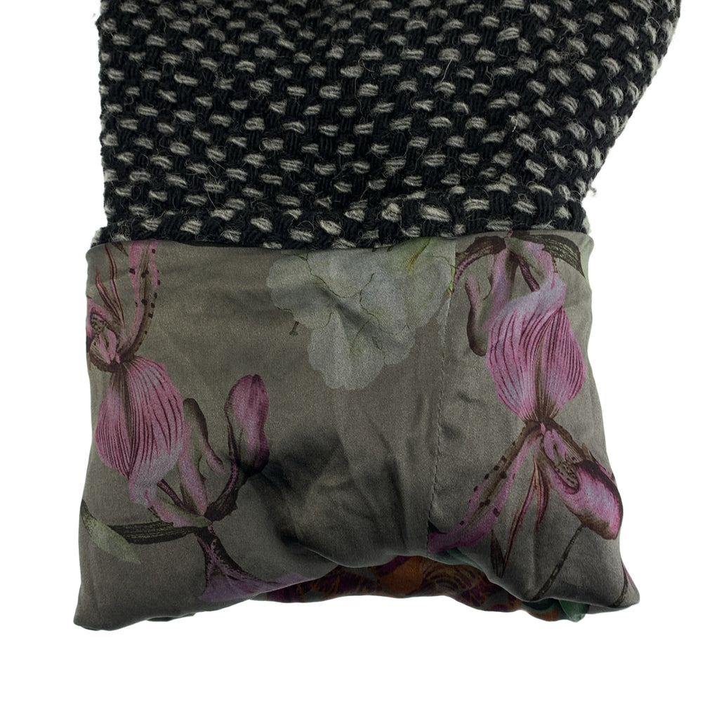 GEOFFREY B.SMALL / ジェフリーBスモール | wool tweed coat hoodie / ウール ツイード オーバーコート フーディ / 総柄裏地 |