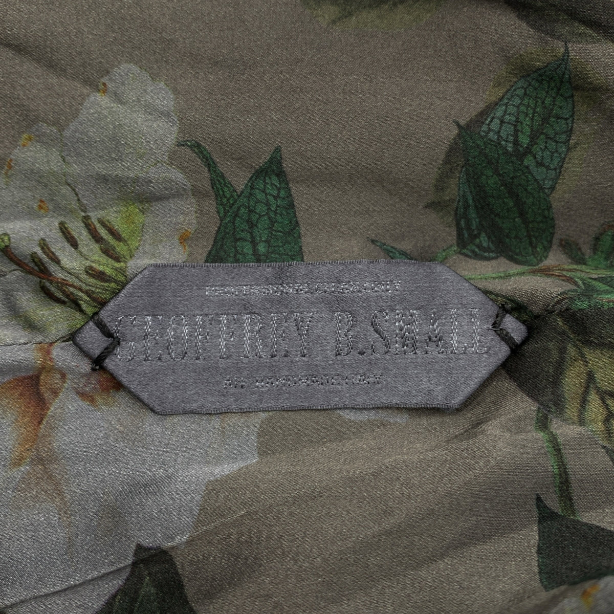 GEOFFREY B.SMALL / ジェフリーBスモール | wool tweed coat hoodie / ウール ツイード オーバーコート フーディ / 総柄裏地 |