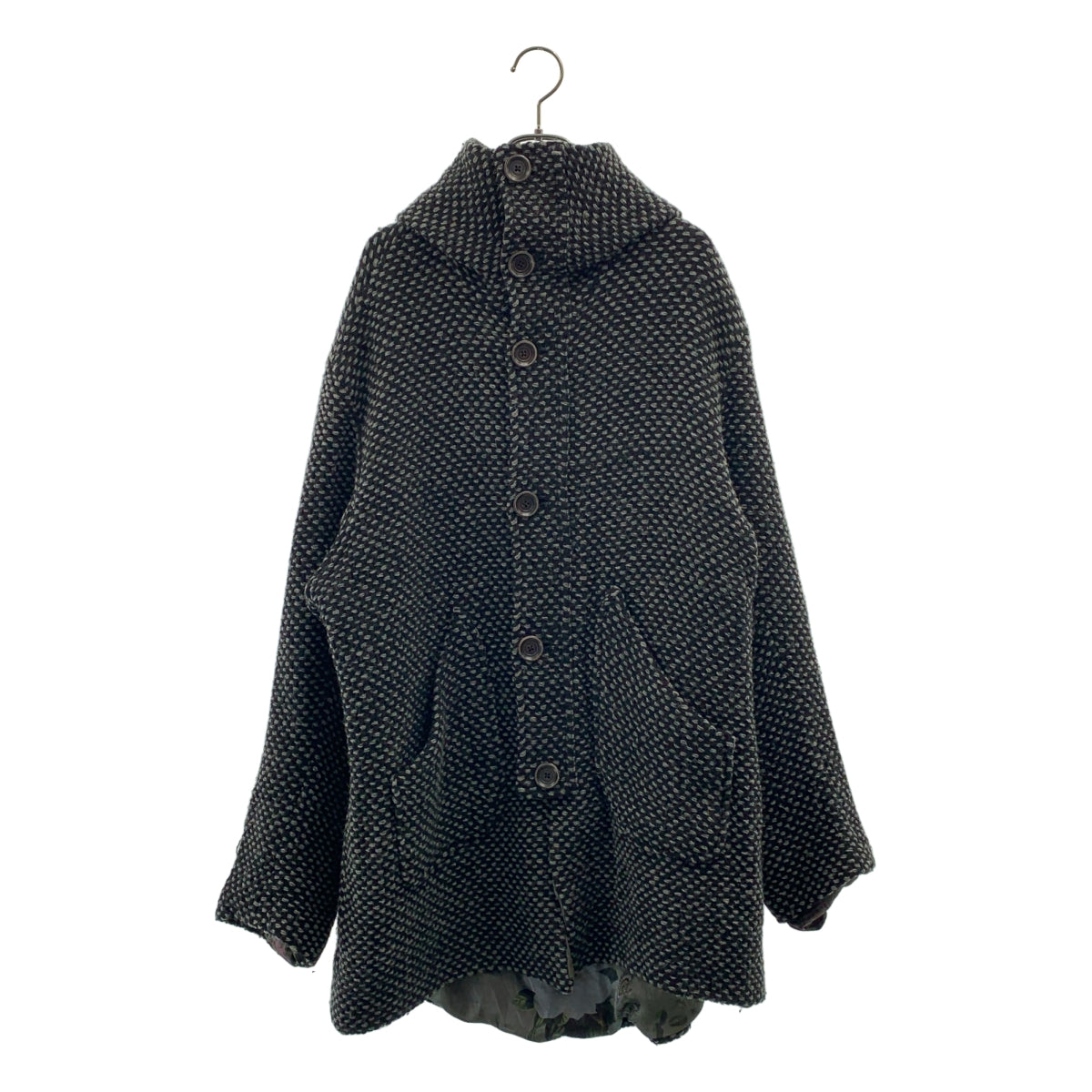 GEOFFREY B.SMALL / ジェフリーBスモール | wool tweed coat hoodie