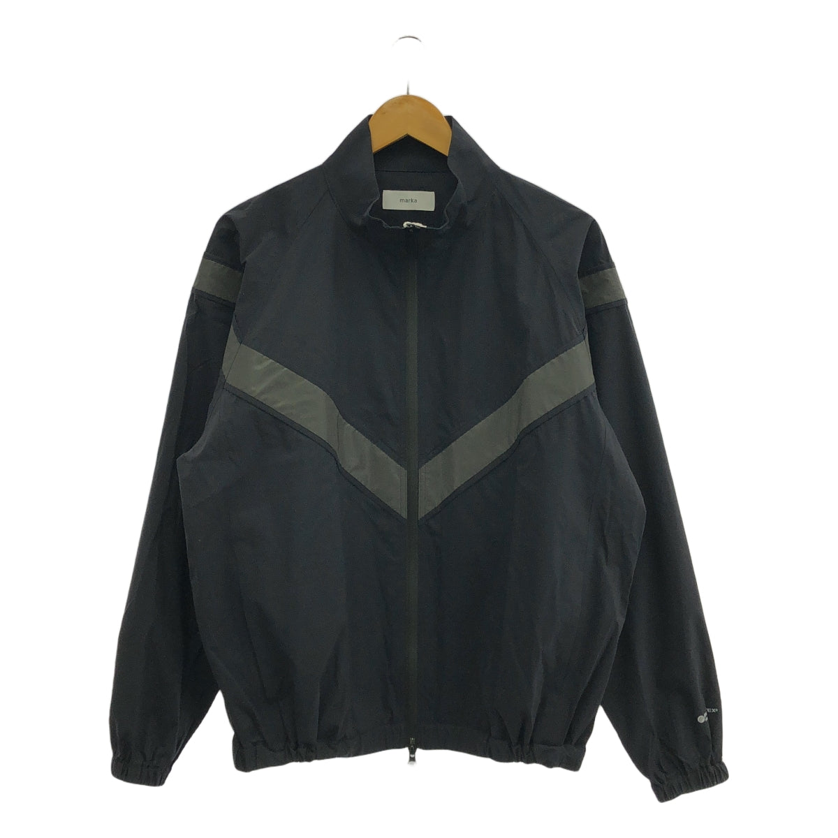 【美品】  marka / マーカ | 2025SS | PARTEX 3-LAYER NYLON RIPSTOP TRANING JACKET / トレーニング ジャケット | 1 | black | メンズ