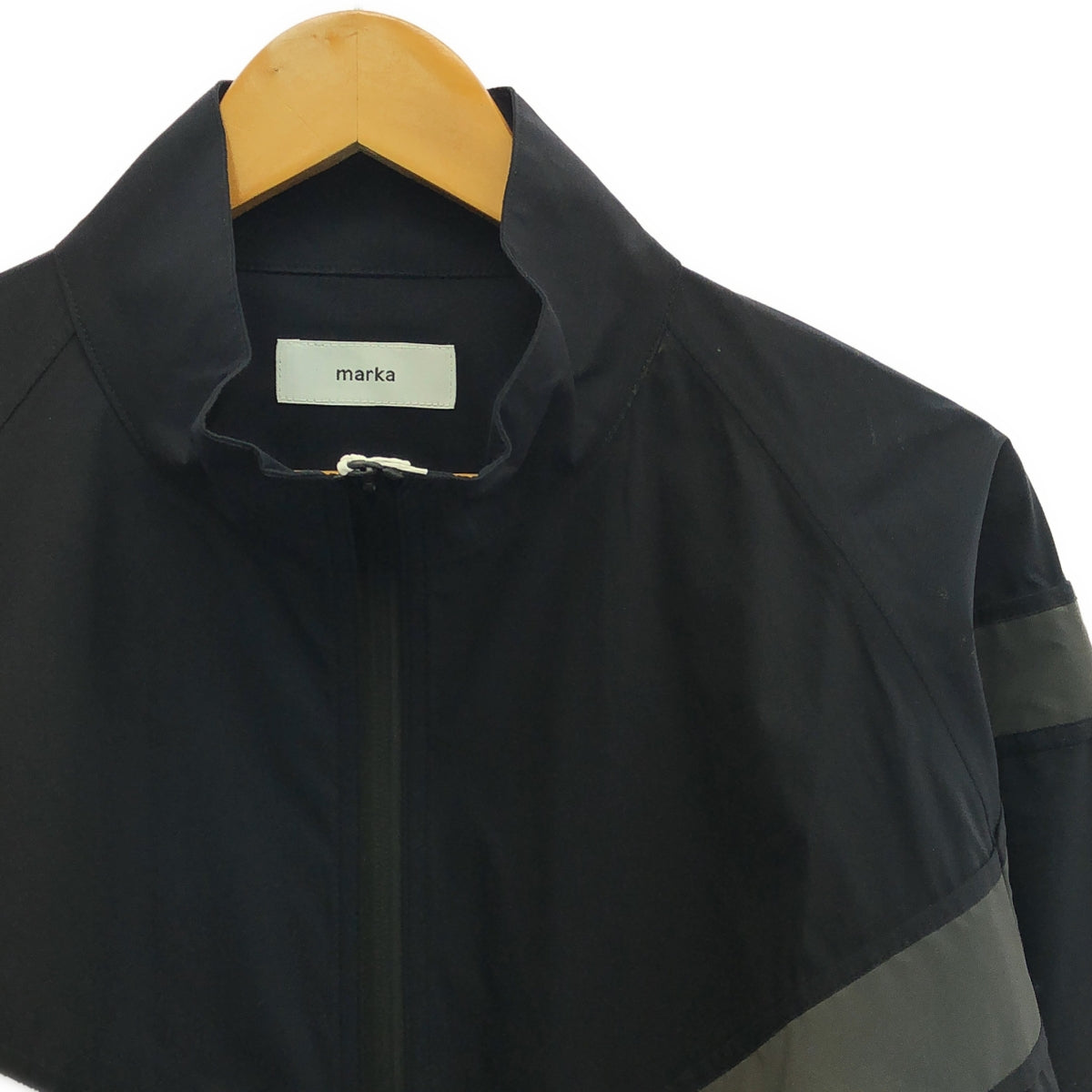 【美品】  marka / マーカ | 2025SS | PARTEX 3-LAYER NYLON RIPSTOP TRANING JACKET / トレーニング ジャケット | 1 | black | メンズ