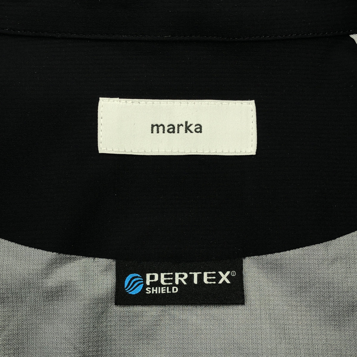 【美品】  marka / マーカ | 2025SS | PARTEX 3-LAYER NYLON RIPSTOP TRANING JACKET / トレーニング ジャケット | 1 | black | メンズ