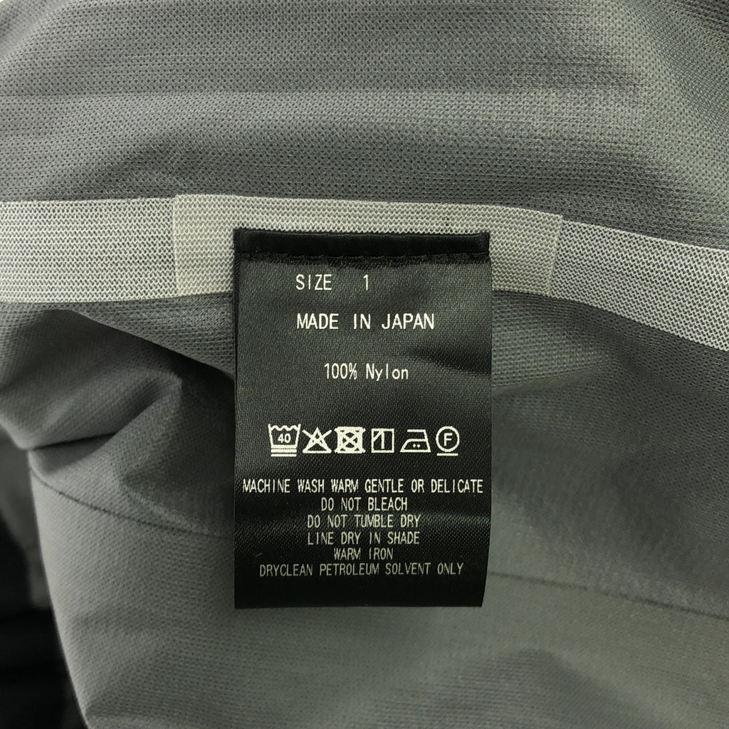 【美品】  marka / マーカ | 2025SS | PARTEX 3-LAYER NYLON RIPSTOP TRANING JACKET / トレーニング ジャケット | 1 | black | メンズ