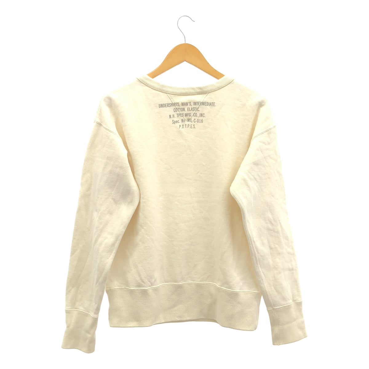 N.HOOLYWOOD / 엔 할리우드 | EXCHANGE SERVICE 코튼 풀오버 스웨트 | 38 | 아이보리 | 남성