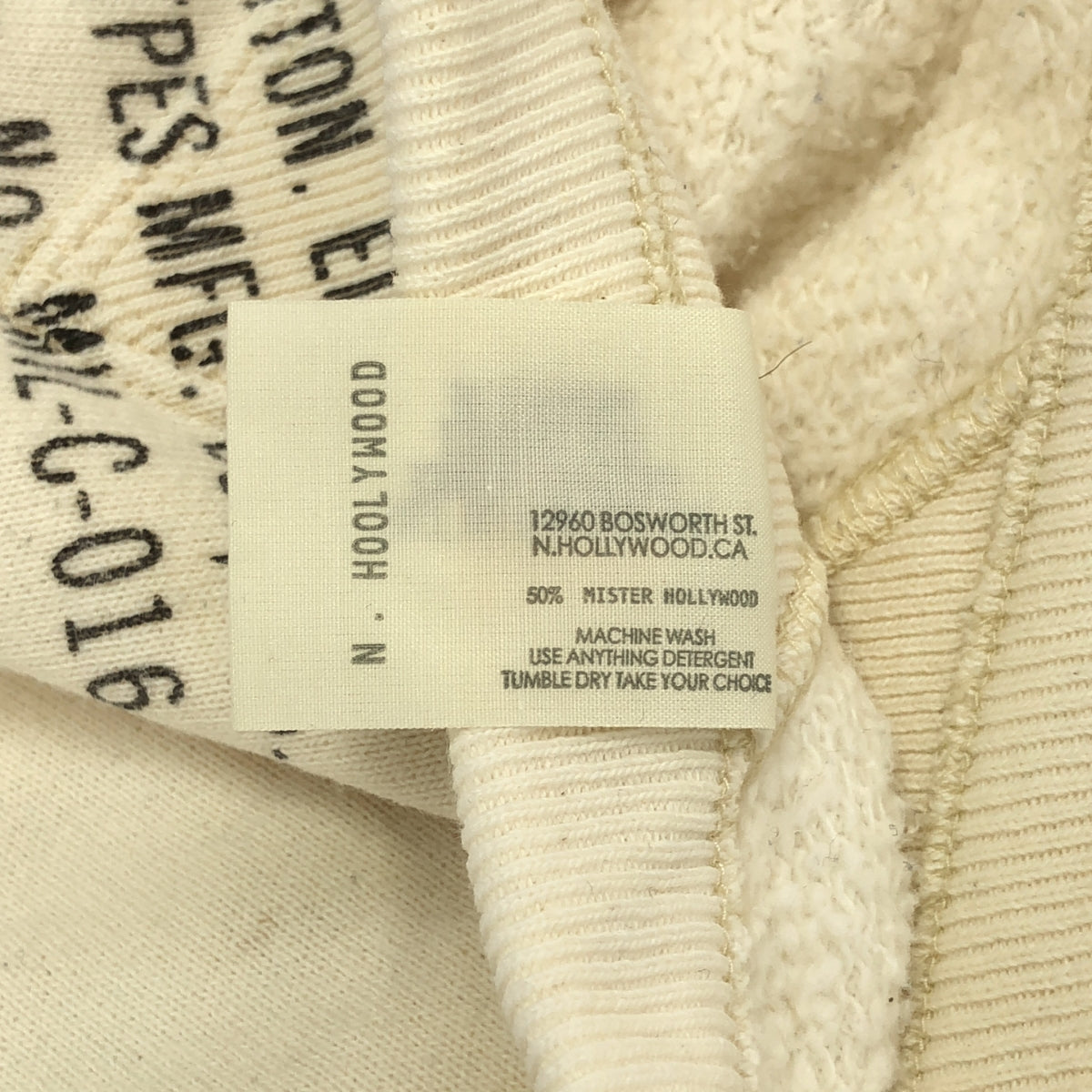 N.HOOLYWOOD / 엔 할리우드 | EXCHANGE SERVICE 코튼 풀오버 스웨트 | 38 | 아이보리 | 남성