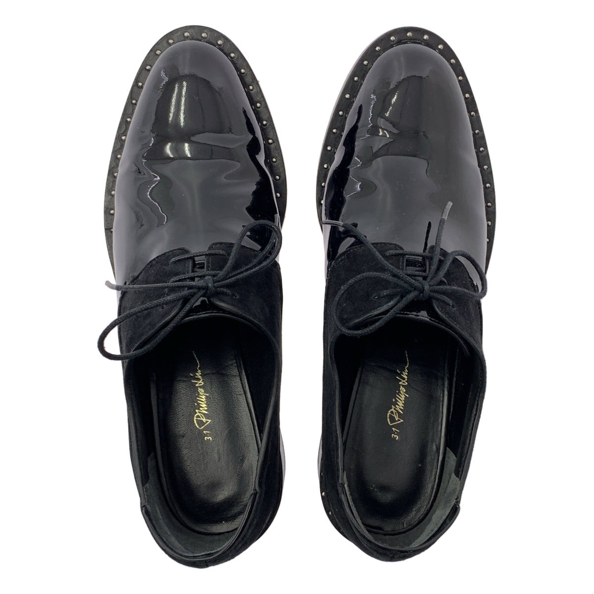 3.1 Phillip Lim / 쓰리 원 필립 림 | 특허 가죽 레이스 업 신발 | 38 |