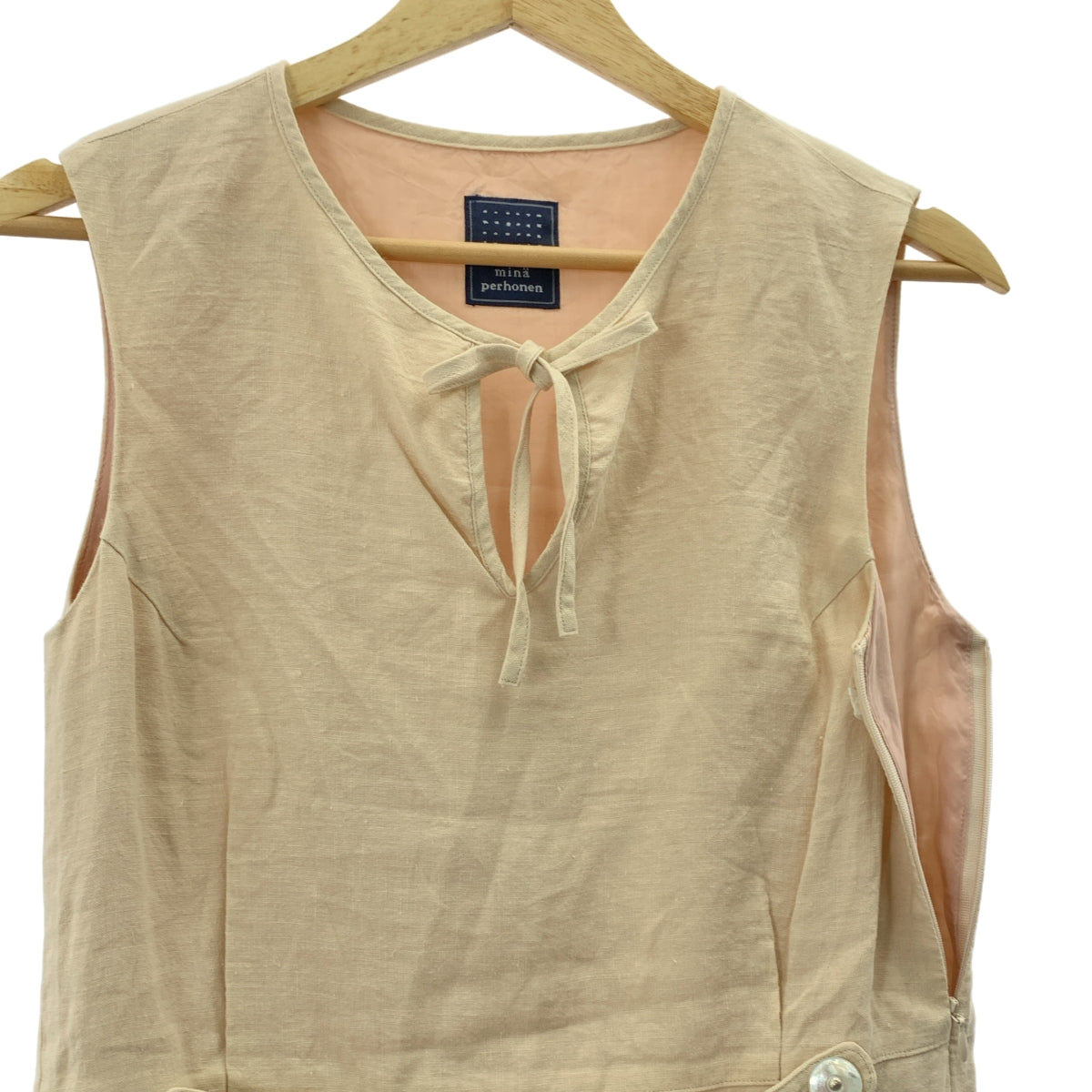 mina perhonen / ミナペルホネン | bird リネン 刺しゅう ノースリーブ