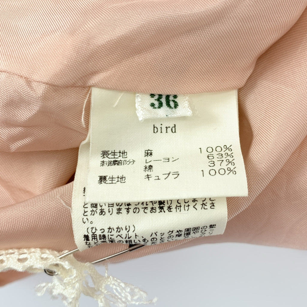 mina perhonen / 미나펠호넨 | bird 린넨 자수 민소매 원피스 | 36 |