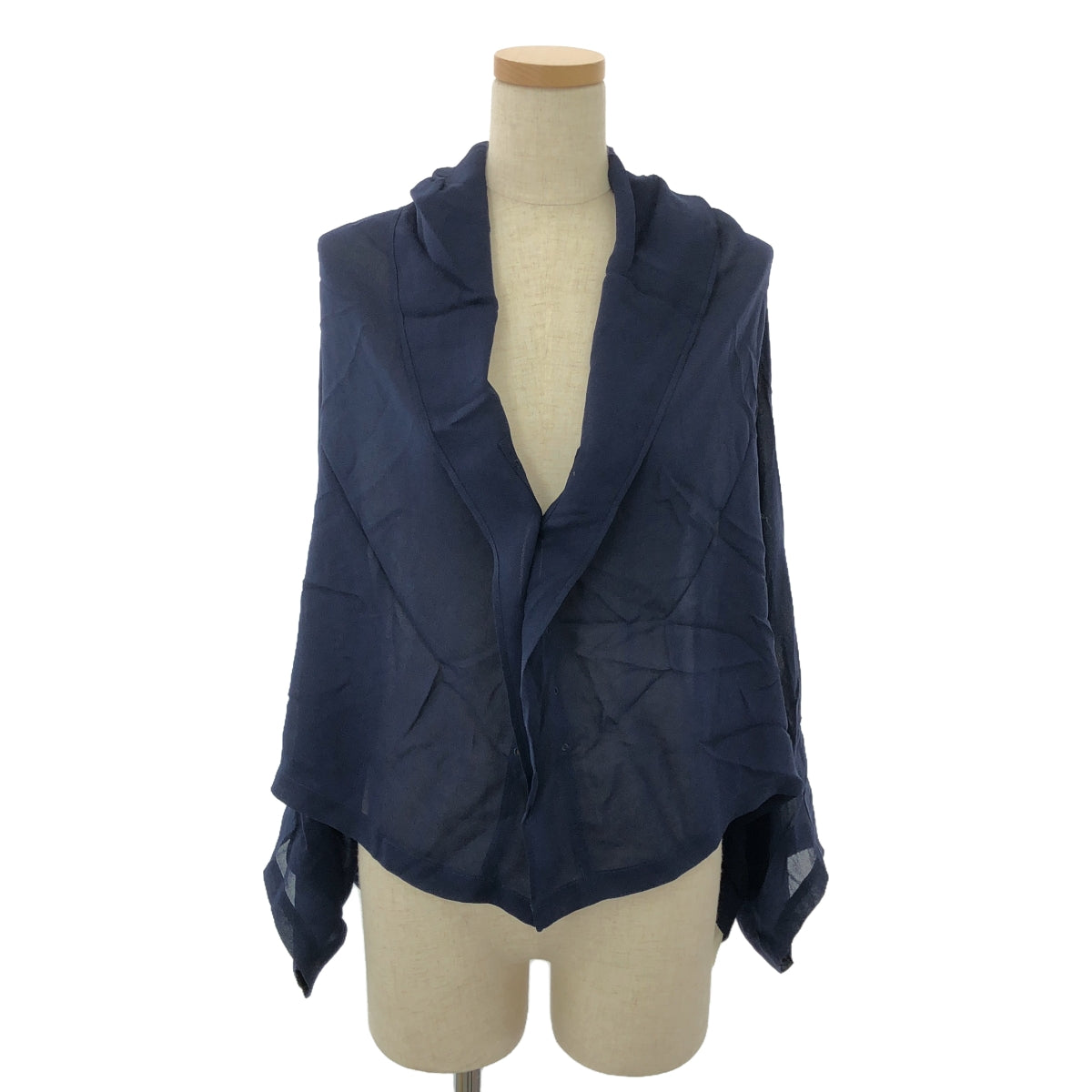 Y's / Y's Yohji Yamamoto | Cupra drape deformed vest | 2 | Women's